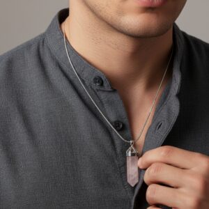 Rose quartz pendants