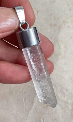 Clear quartz pendants