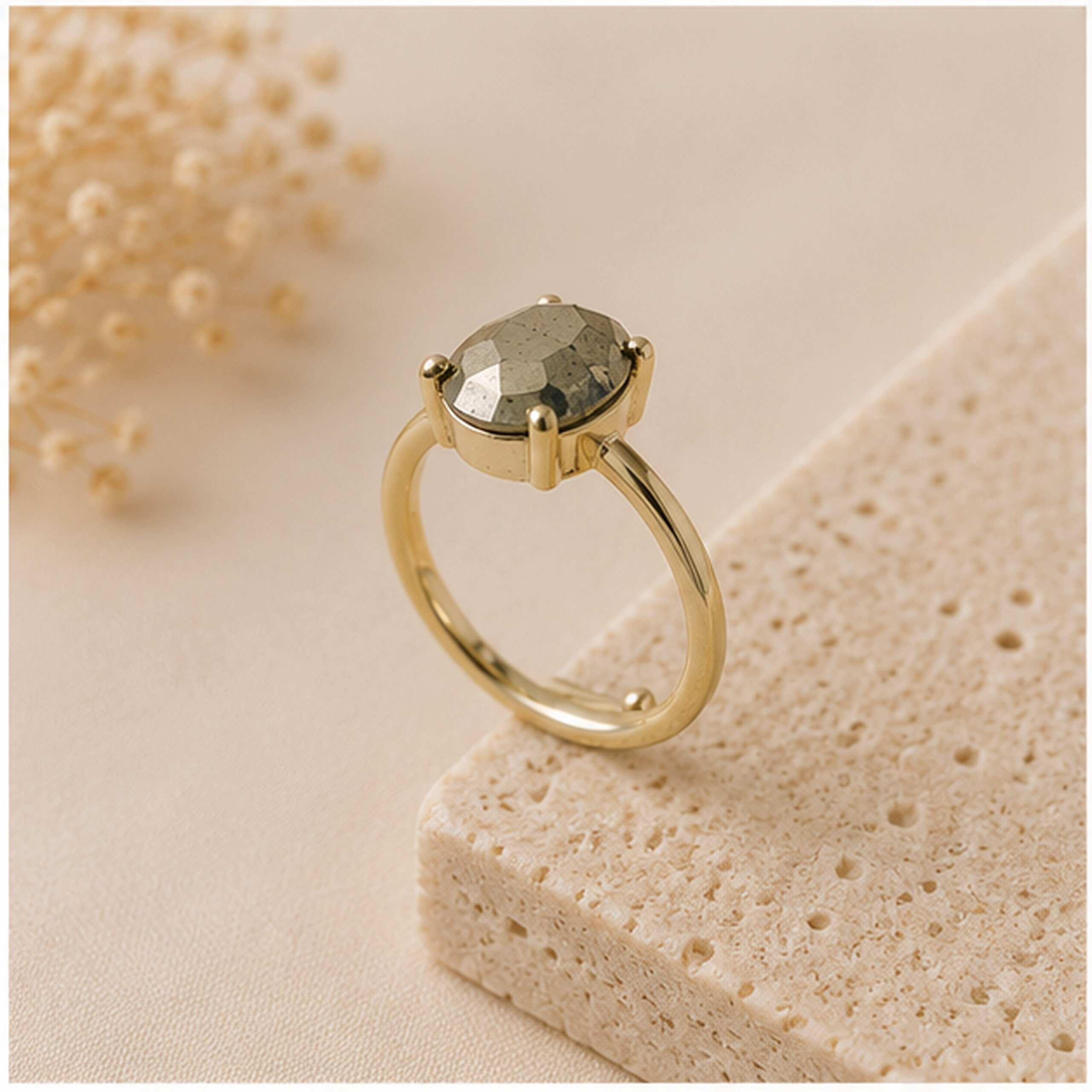 Pyrite rings (white metal) - Image 4