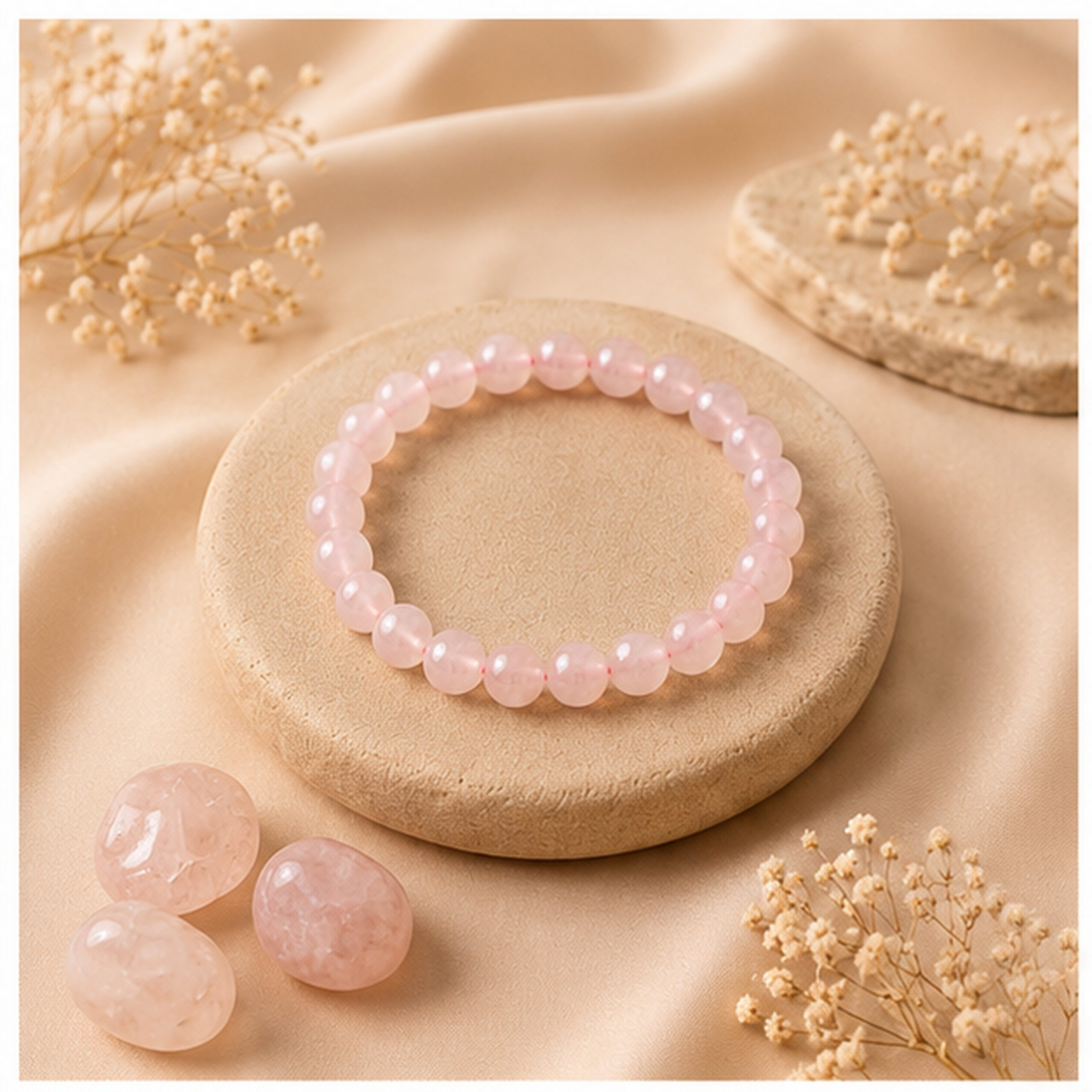 Rose quartz bracelet