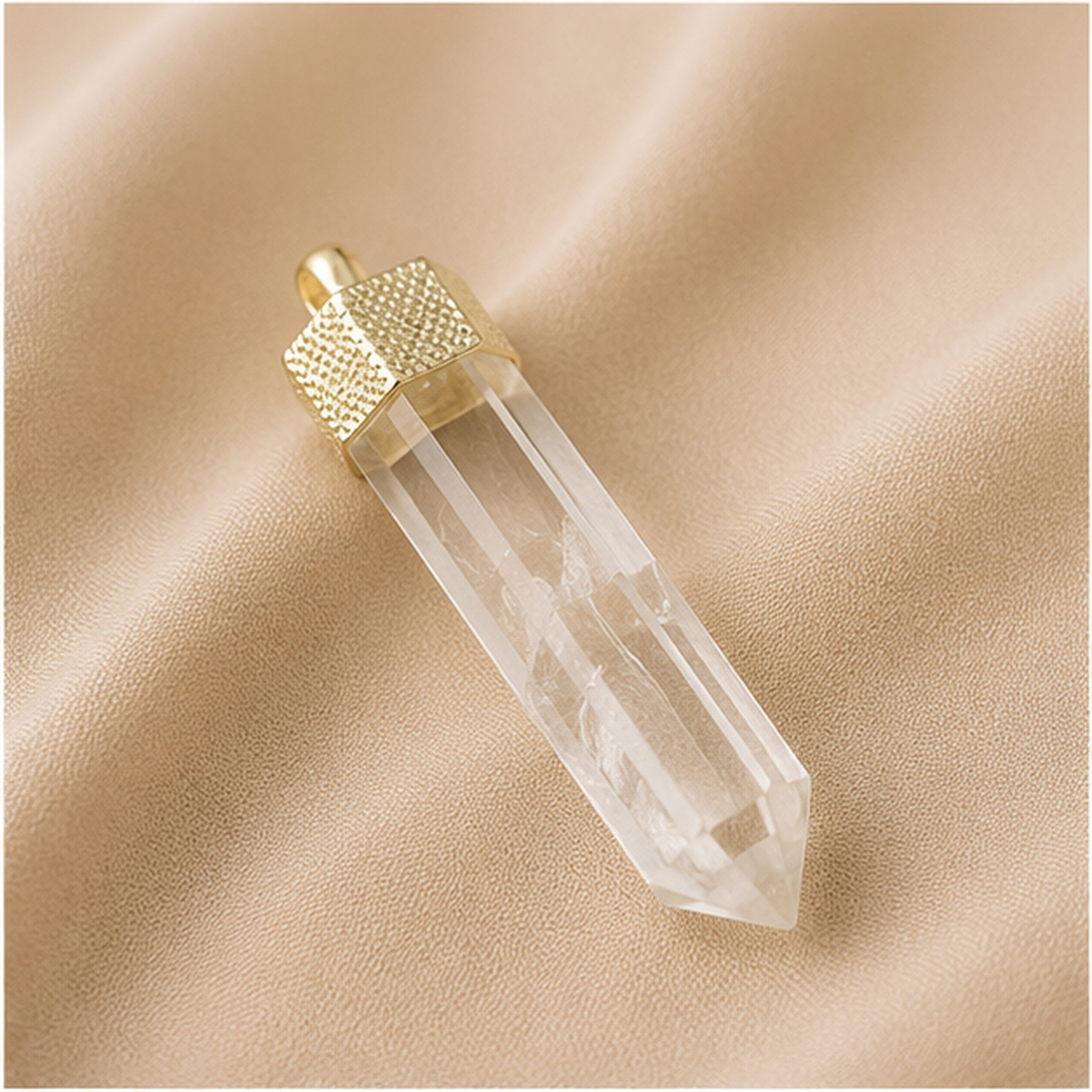 Clear quartz pendants