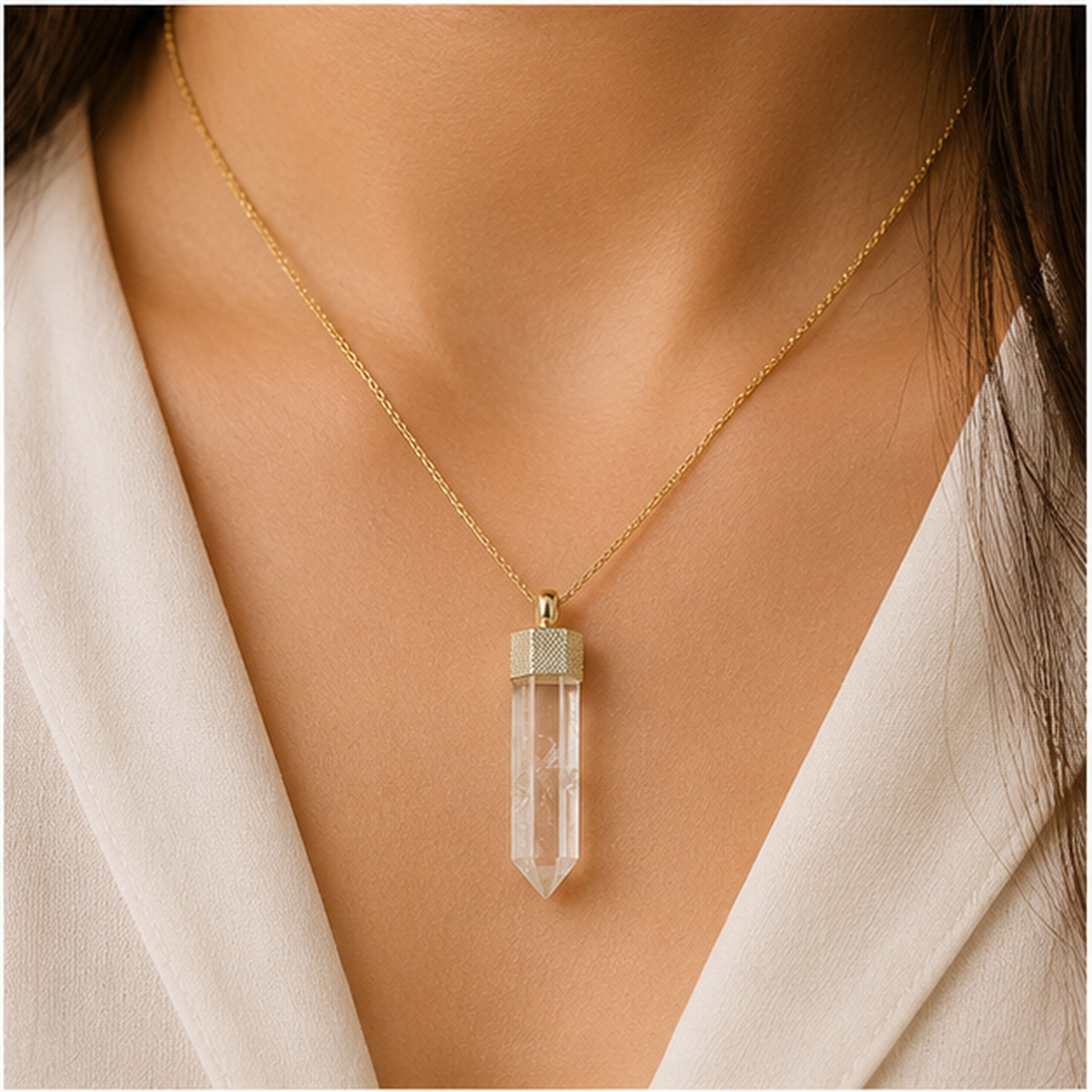 Clear quartz pendants - Image 3