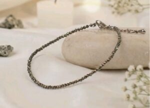 Raw Pyrite Anklet
